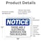 Signmission There Are 2 Electrical Services For This Building, 18 in W x Rectangle, Vinyl Decal OS-2PACK-NS-D-1218-L-18576 - alternate 3